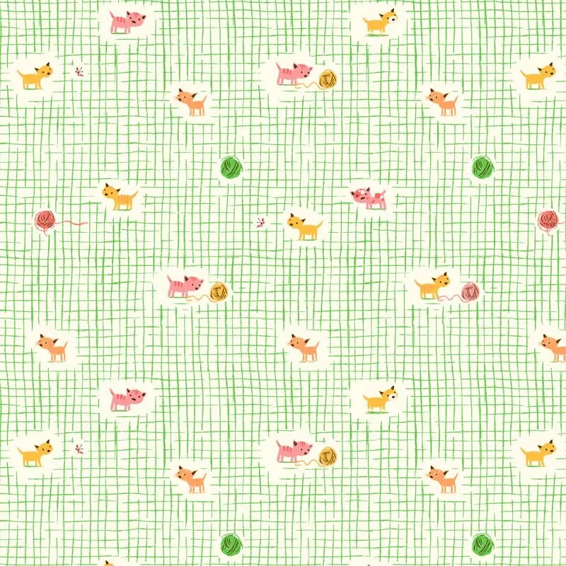 Kitten Plaid- Studio Edit by Heather Ross