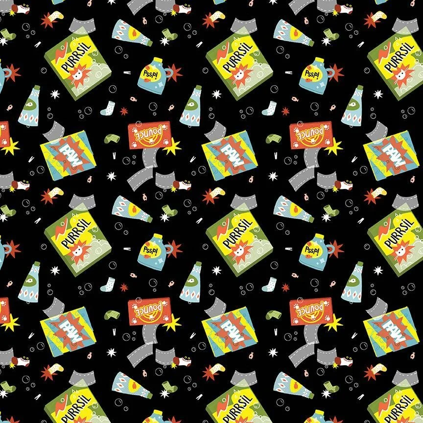 Suds N Purrs Wren -Cats In The Laundry by Leezaworks