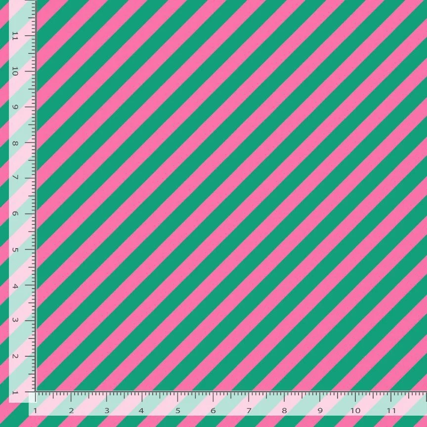 Vintage Stripe Fandango- Holly Jolly by Faye Guanipa