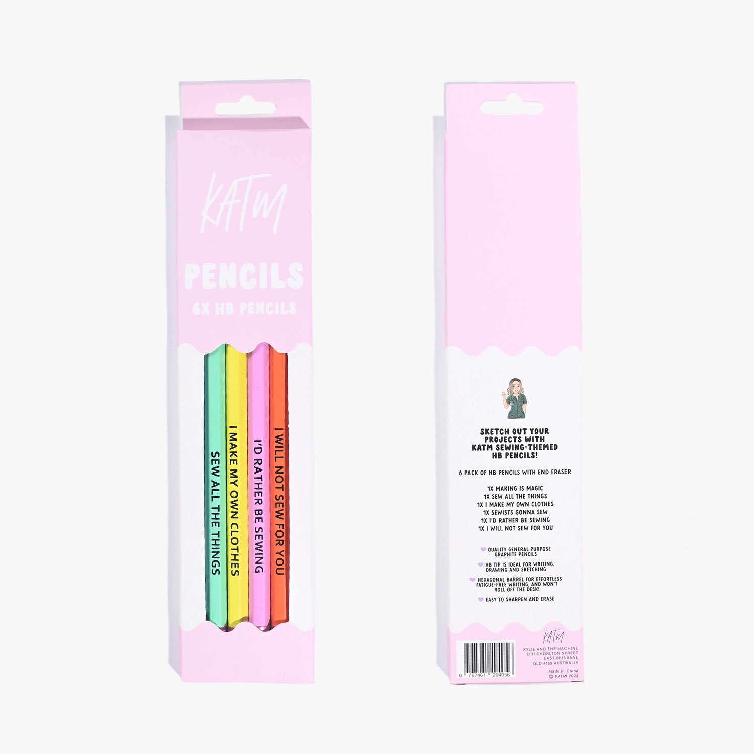 Sewing themed Pencils by Kylie and the Machine