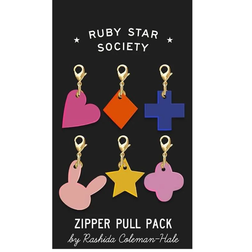 Zipper Pulls Woodland-Ruby Star Society