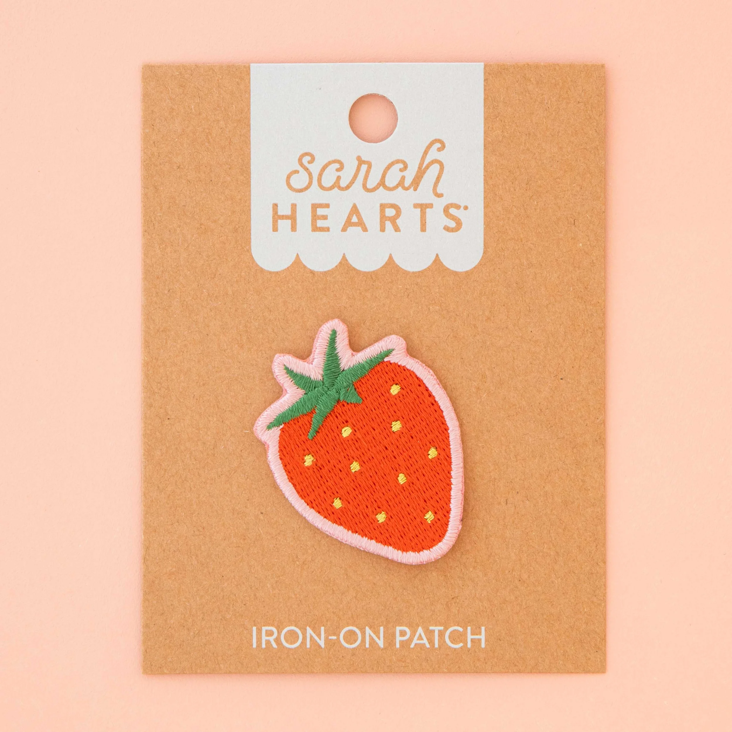 Strawberry Iron-On Patch by Sarah Hearts