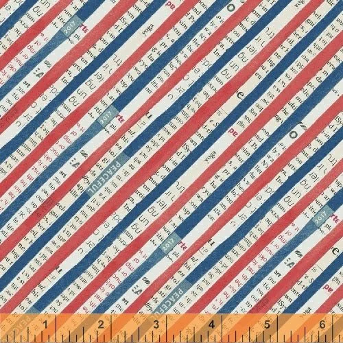 Bias Stripe Navy -Wonder by Carrie Bloomston