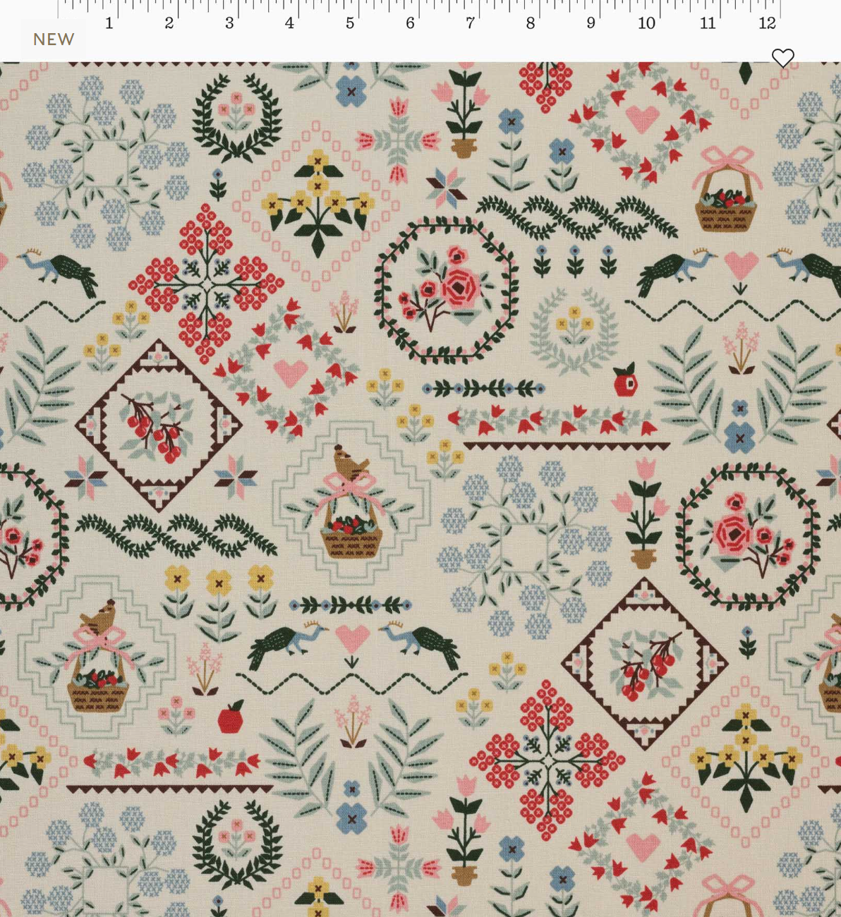 Heritage Sampler in Linen CANVAS- Home Sweet Home by Rifle Paper Co.