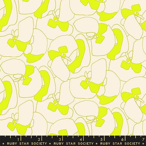 Seagrapes Neon Yellow Canvas- Memento by Carolyn Friedlander and Ruby Star Society