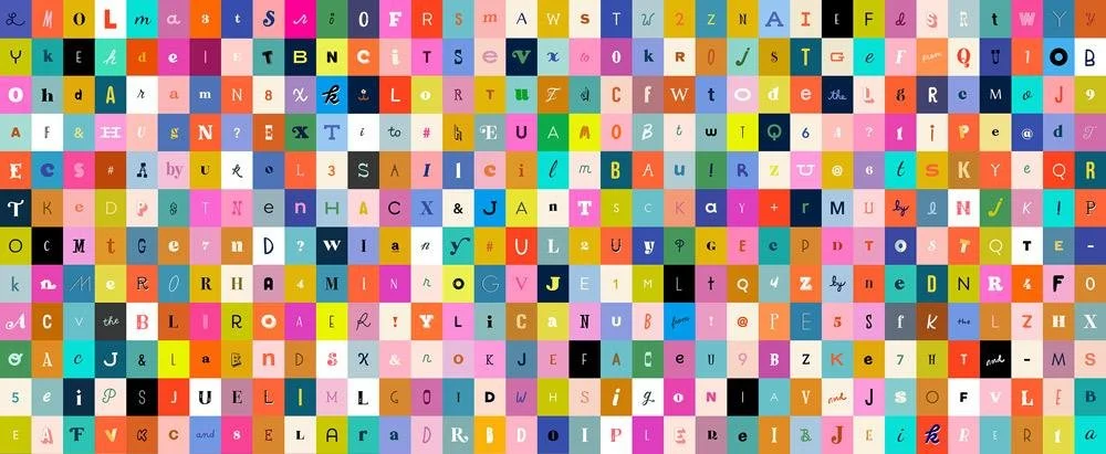 Selvedge Letters Multi-Ruby Star Society