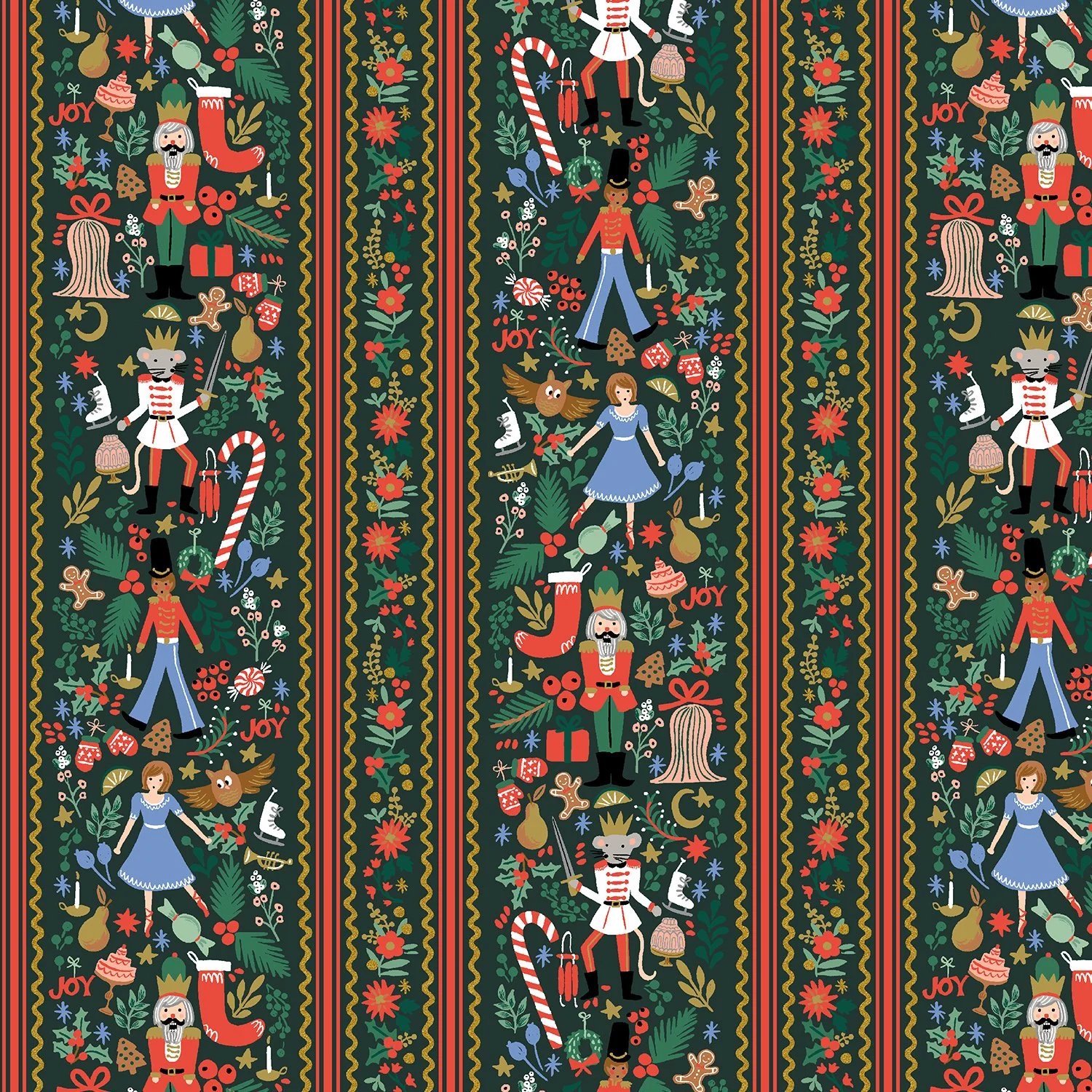 Holly Jolly Nutcracker Evergreen-Holiday Classics 4 by Rifle Paper Co.