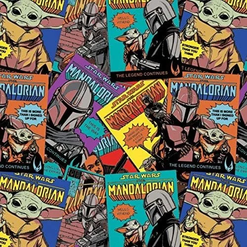 REMNANT- Star Wars The Mandalorian by Camelot Fabrics