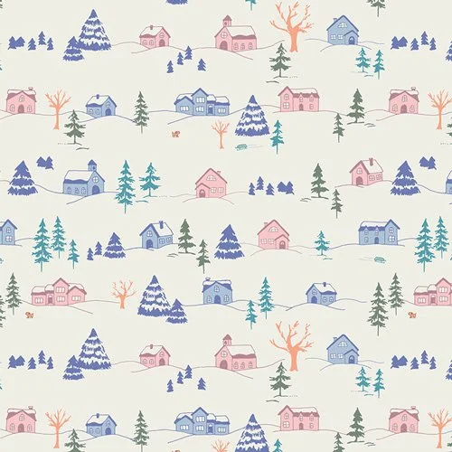 Winterful Town From Frost & Fir By Wendy Chow For Sewcial Bee Collective