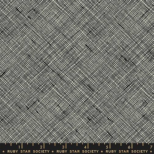 Crosshatch Black Canvas- Memento by Carolyn Friedlander and Ruby Star Society