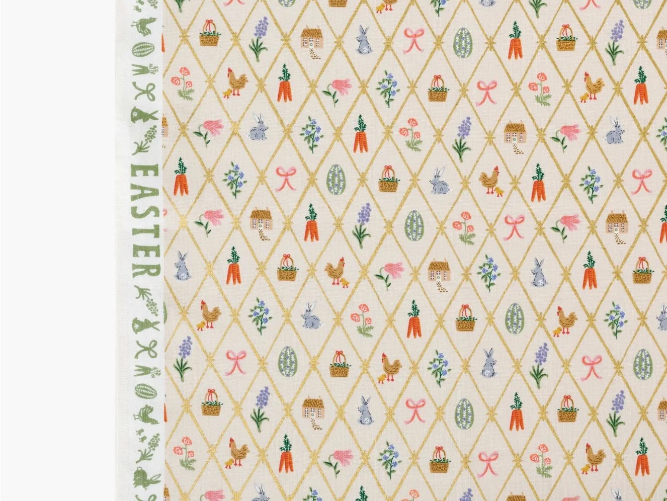 Lattice Linen Metallic -Easter by Rifle Paper Co.