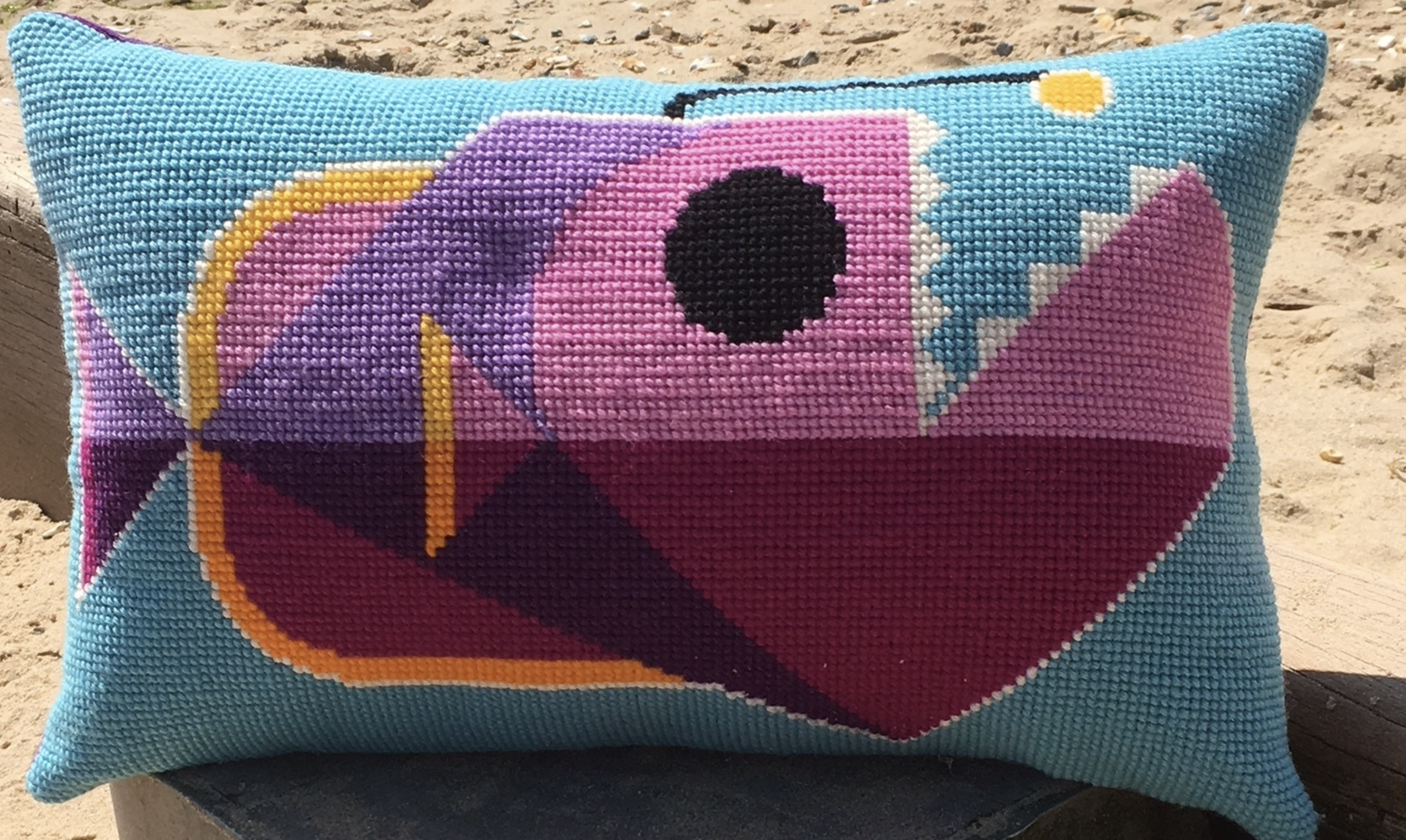 Cat The Anglerfish Printed Needlepoint Kit- Emily Peacock