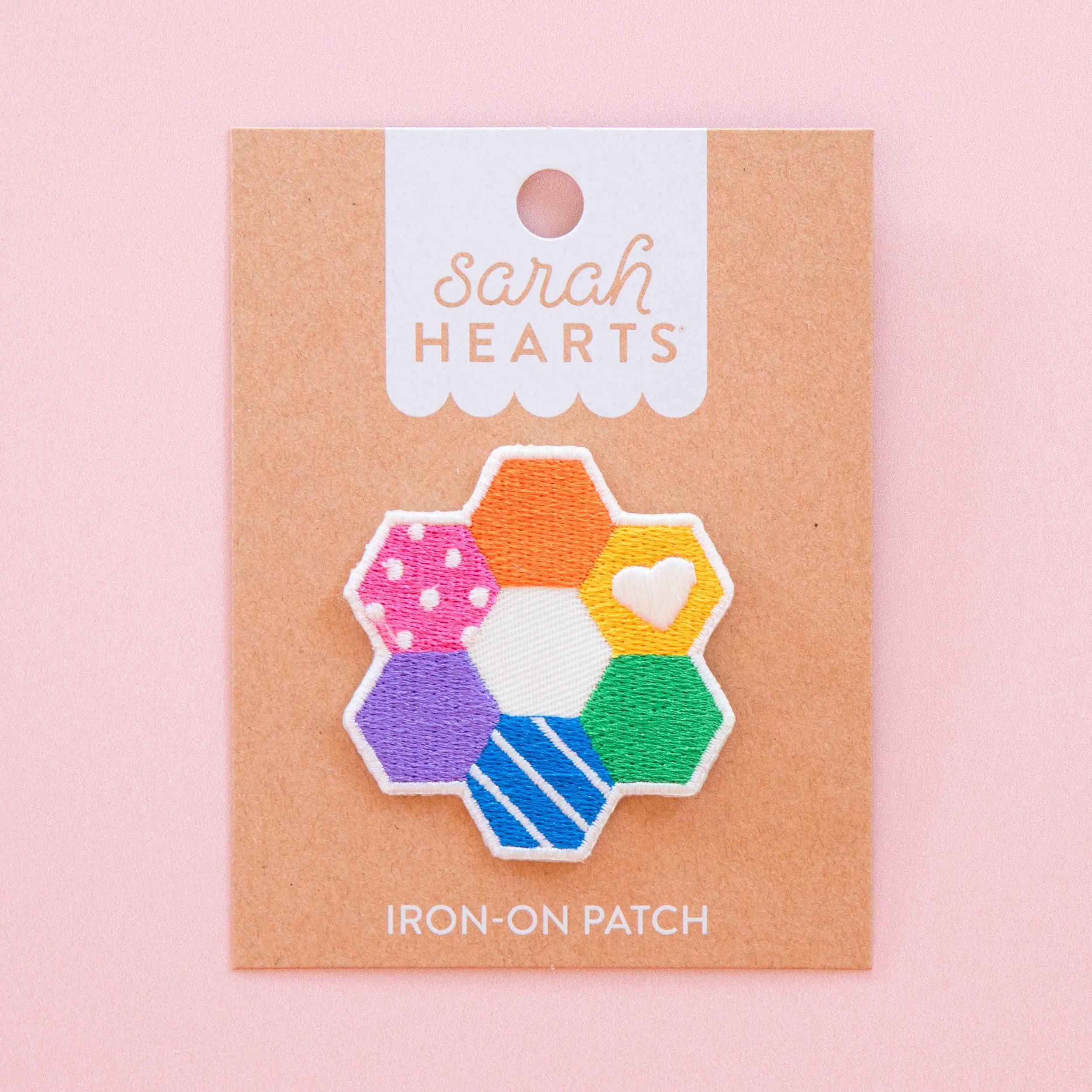Hexie Quilt Iron-On Patch by Sarah Hearts