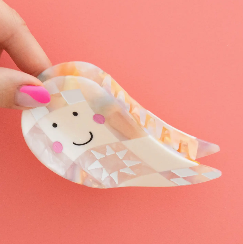 Quilt Ghost Claw Clip- by Sarah Hearts