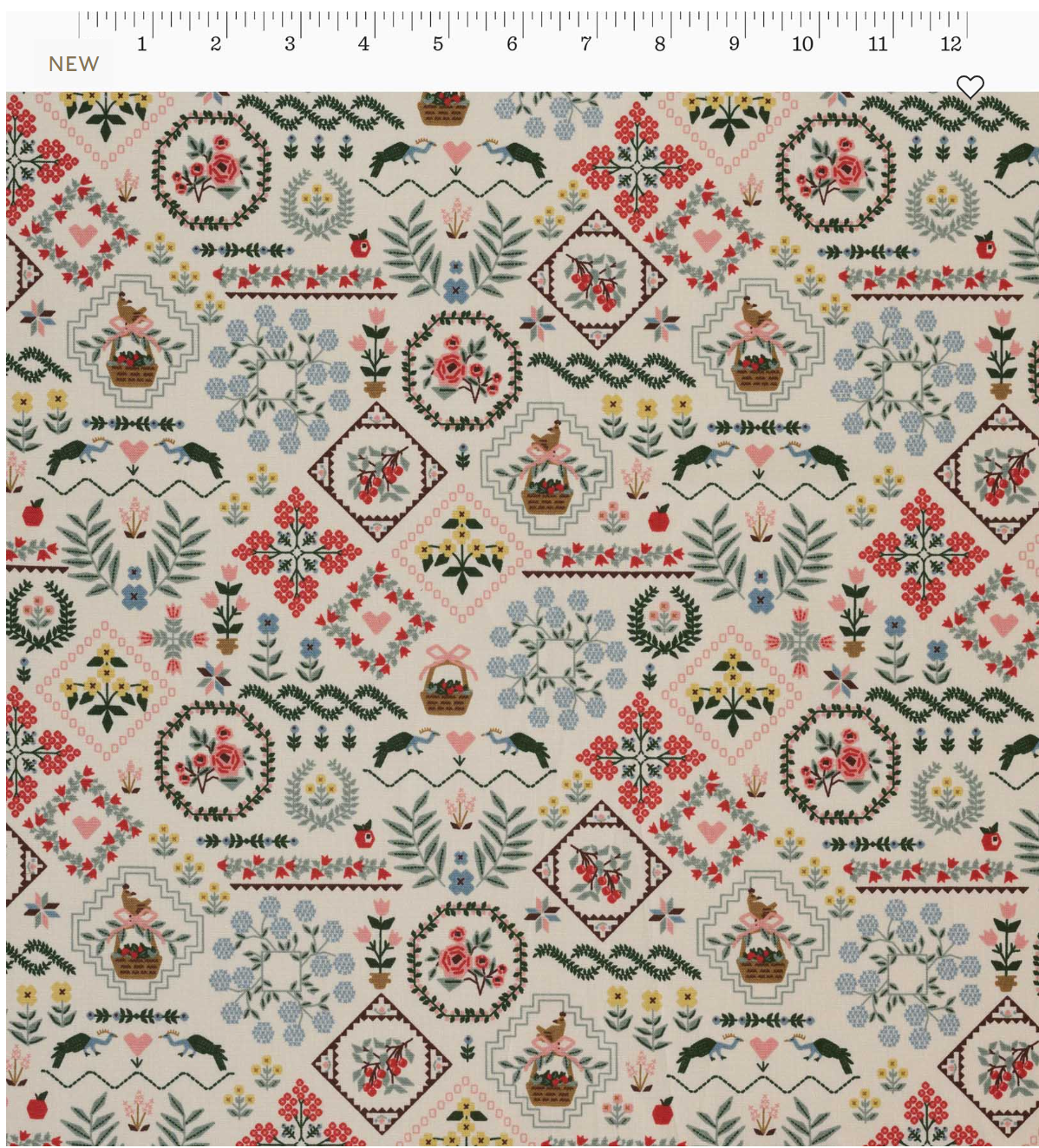 Heritage Sampler in Linen- Home Sweet Home by Rifle Paper Co.