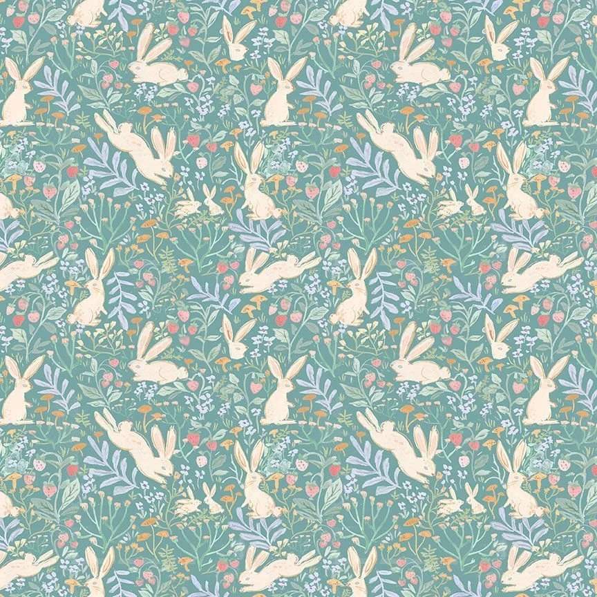 Field Bunnies Brook- Strawberry Jam by Clara Jean