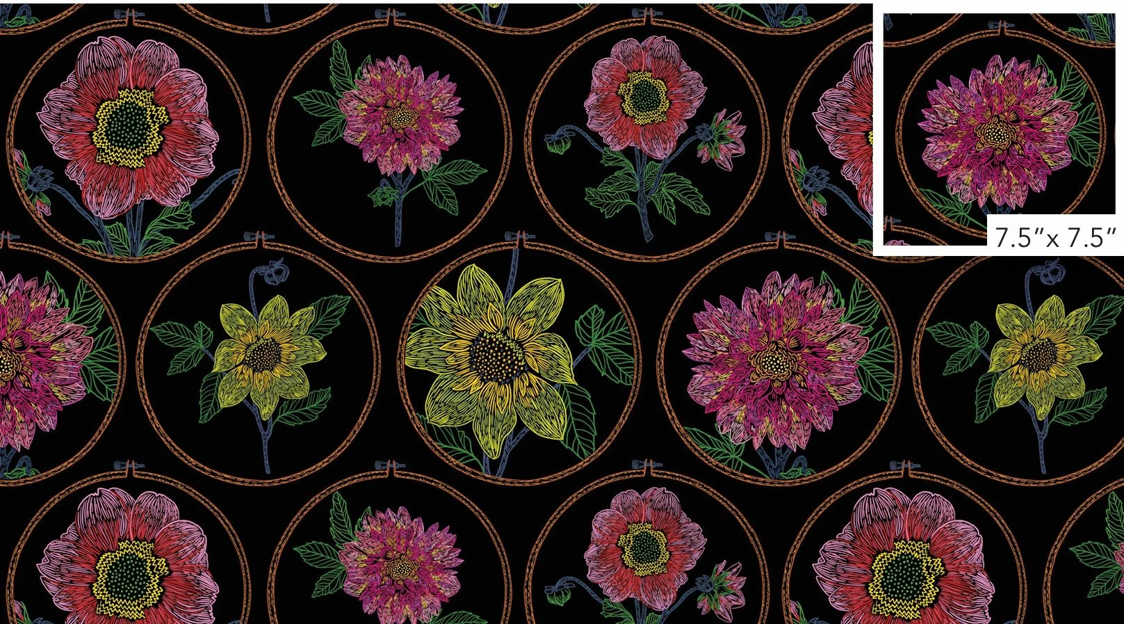 Feeling Hoopful Black- Silhouette by Anna Maria Parry