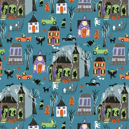 What Goes Bump In The Night Block Party-Monster Block Party by Cotton + Steel
