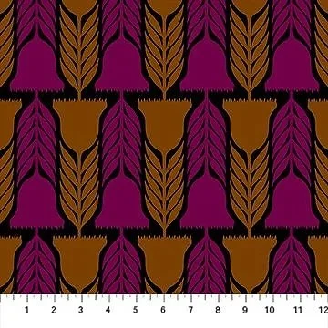 Heritage  Black- Silhouette by Anna Maria Parry and Anna Maria Textiles