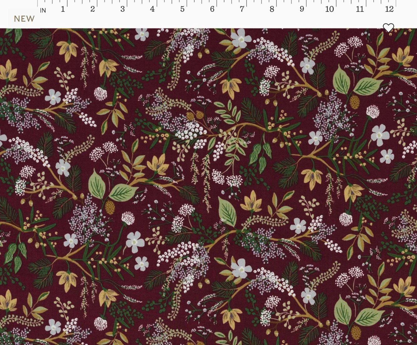 Juniper Forest Burgundy -English Rose by Rifle Paper Co.