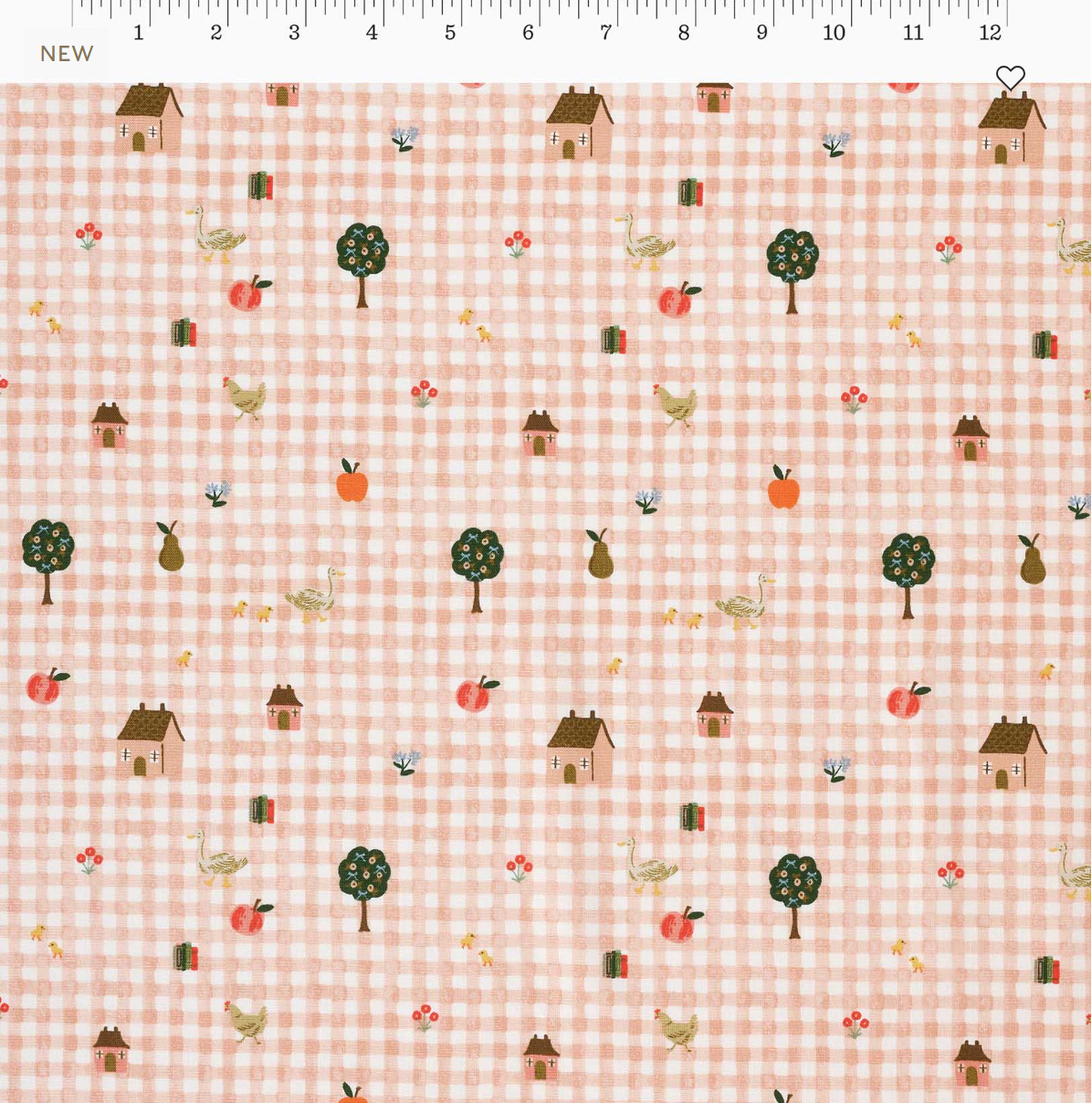 Farmhouse Gingham in Pink - Home Sweet Home by Rifle Paper Co.