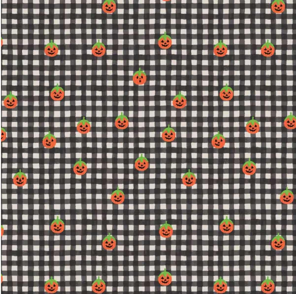 Pumpkin Gingham-Halloween III by Rifle Paper Co.