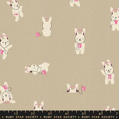 Rabbeats Khaki Linen -Lofi by Rashida Coleman Hale & Ruby Star Society