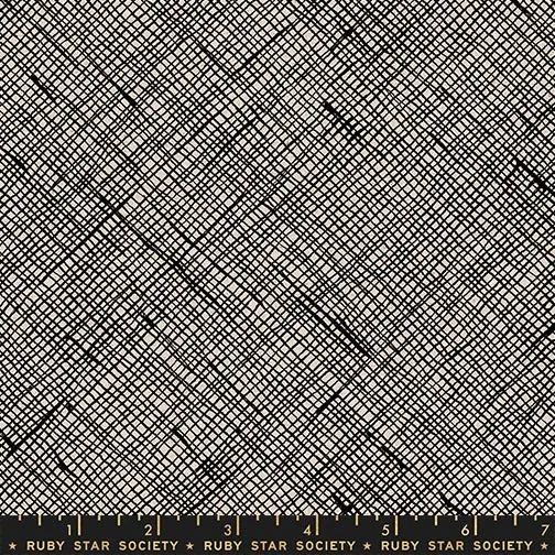 Crosshatch Black- Memento by Carolyn Friedlander and Ruby Star Society