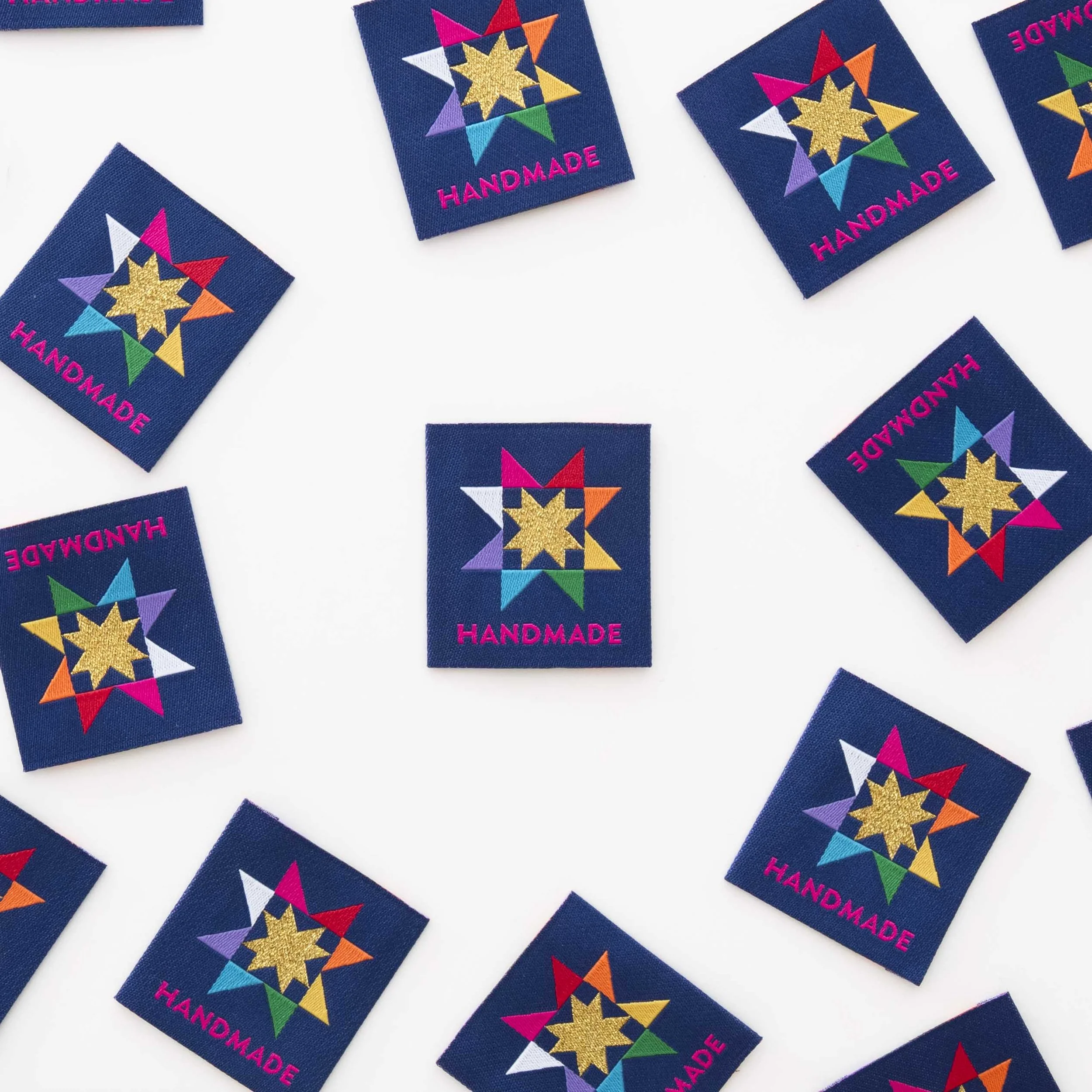 Handmade Quilt Star Sewing Labels-Sarah Hearts