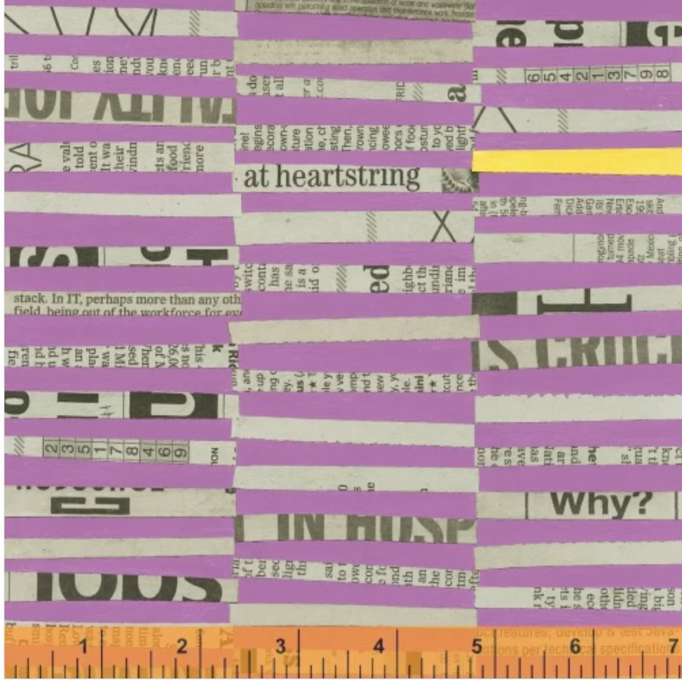 Stripes Purple Paint by Carrie Bloomston