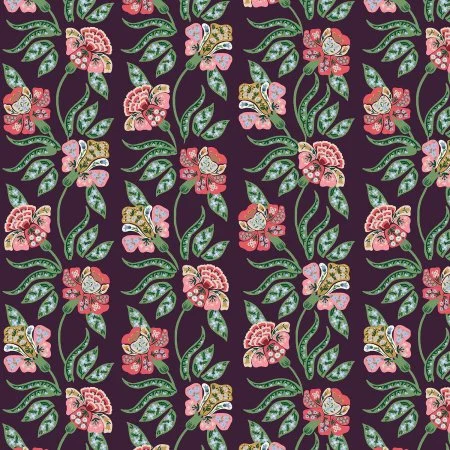 Posy Aubergine -Dahlia by Rifle Paper Co.