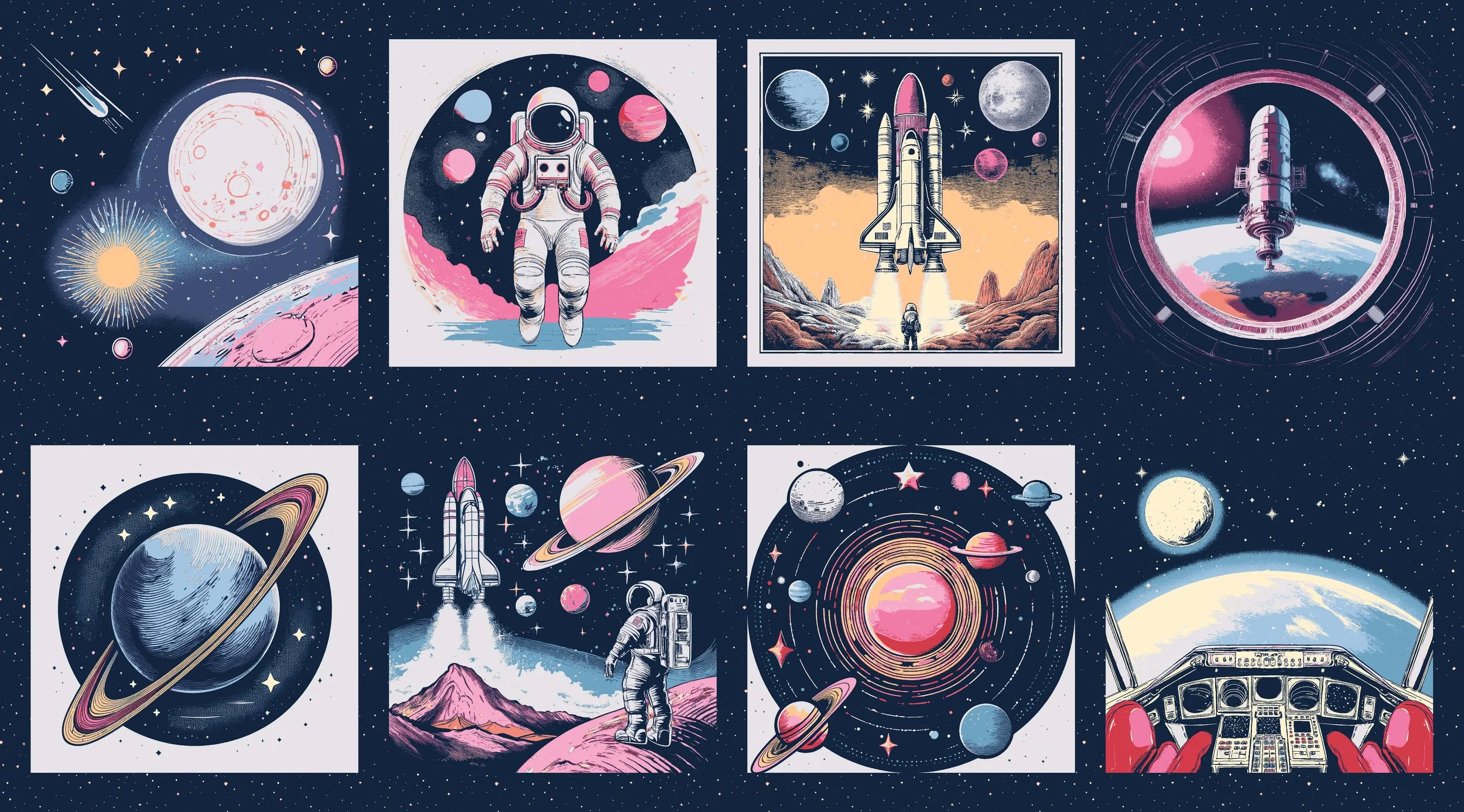 Beyond the Horizon Taffy Pink- Beyond the Horizon by RJR Fabrics