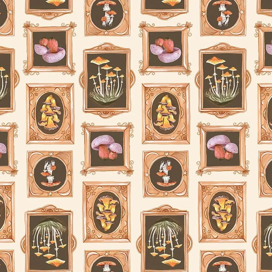 Mushroom Gallery Cream -Forager by Rae Ritchie