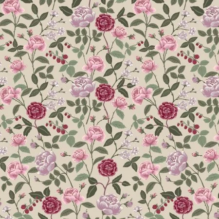 Roses in Plum -English Rose by Rifle Paper Co.