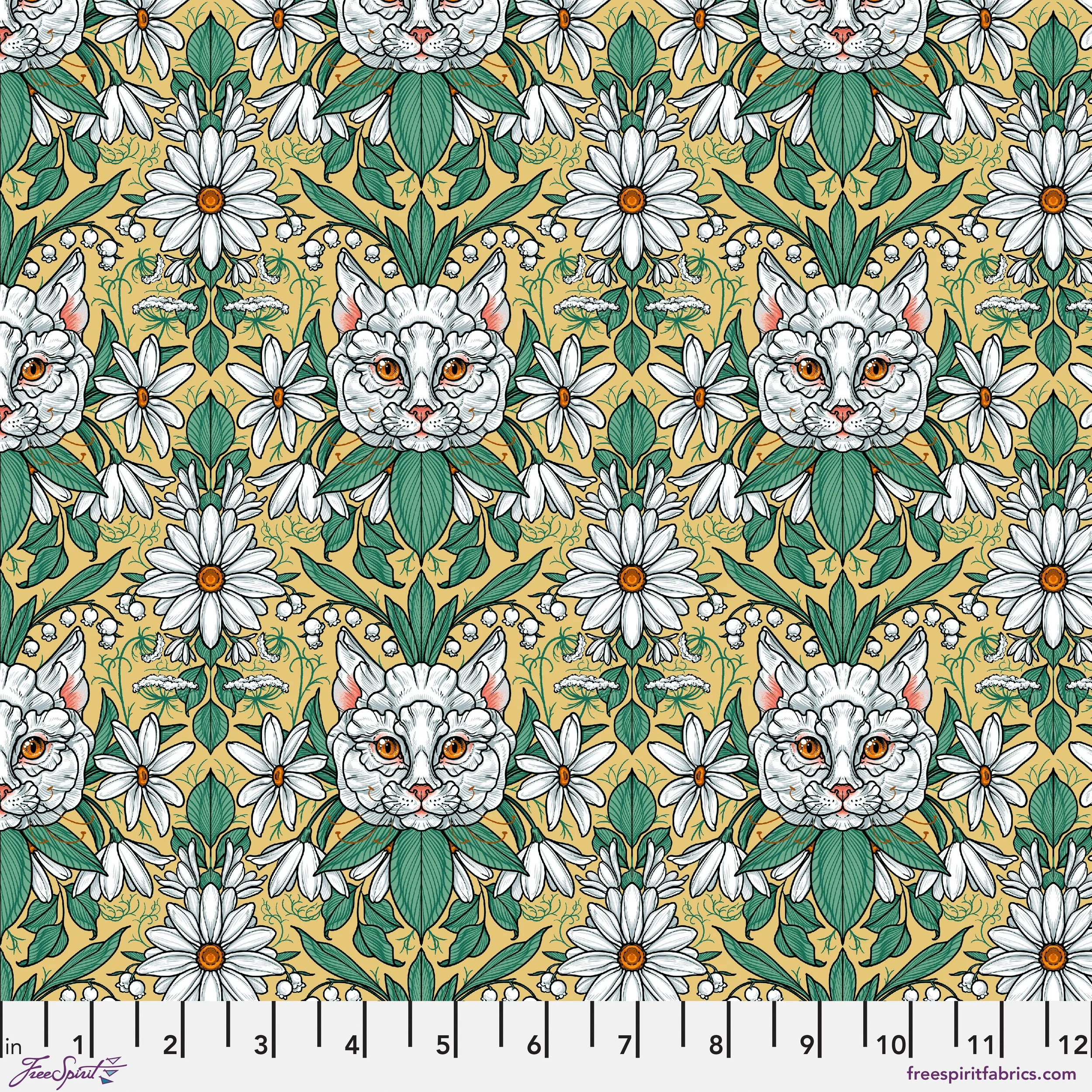 Cat Flower Yellow-Garden Bed by Rachel Hauer / Club Hauer