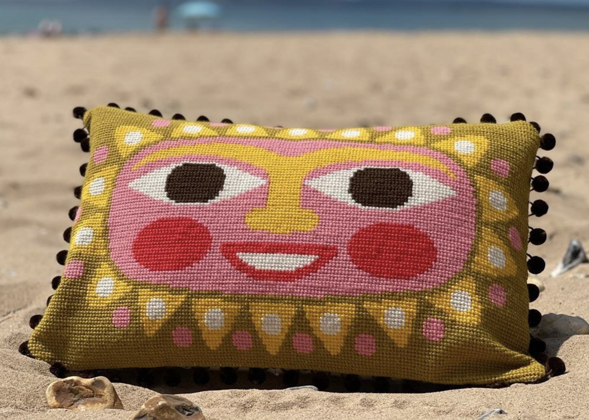 Sunny Printed Canvas Needlepoint Kit- Emily Peacock