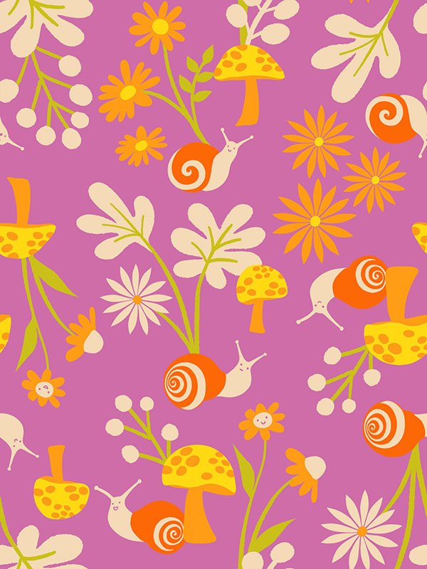 Snail Garden Heliotrope-Animal Animal by Ruby Star Society