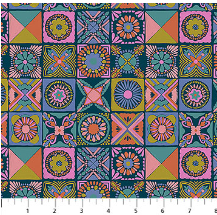 Cottage Kitchen Navy- Rhapsody by Anna Maria Textiles