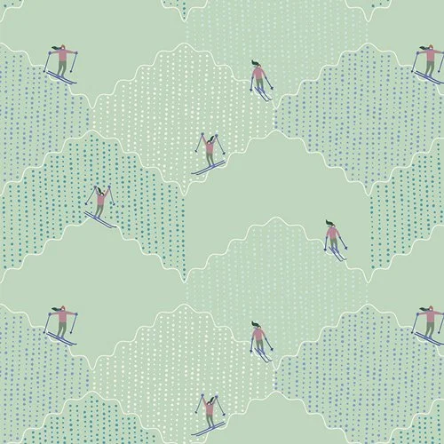Ski Run -Frost & Fir By Wendy Chow and Sewcial Bee Collective