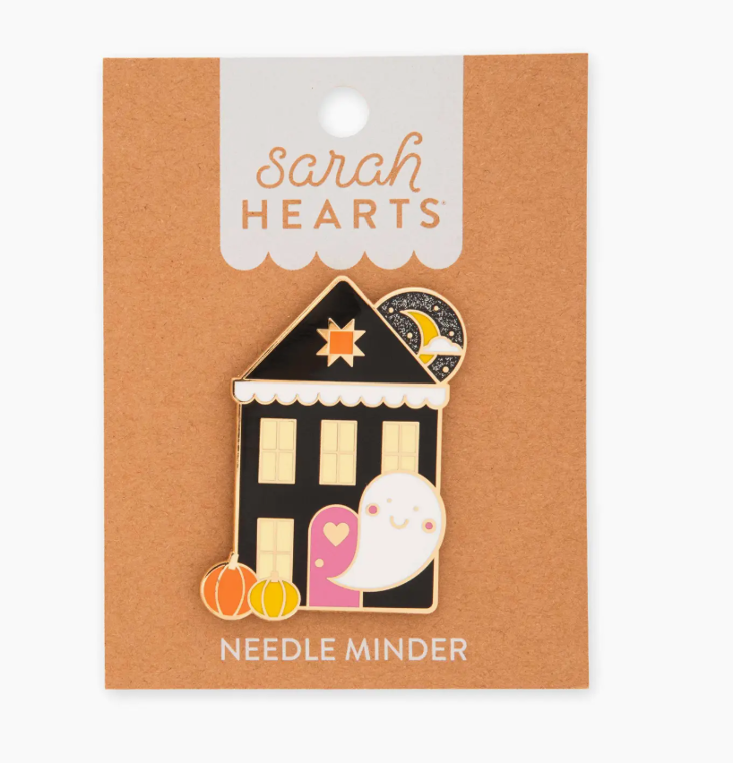 Halloween Haunted House Magnetic Needle Minder-by Sarah Hearts