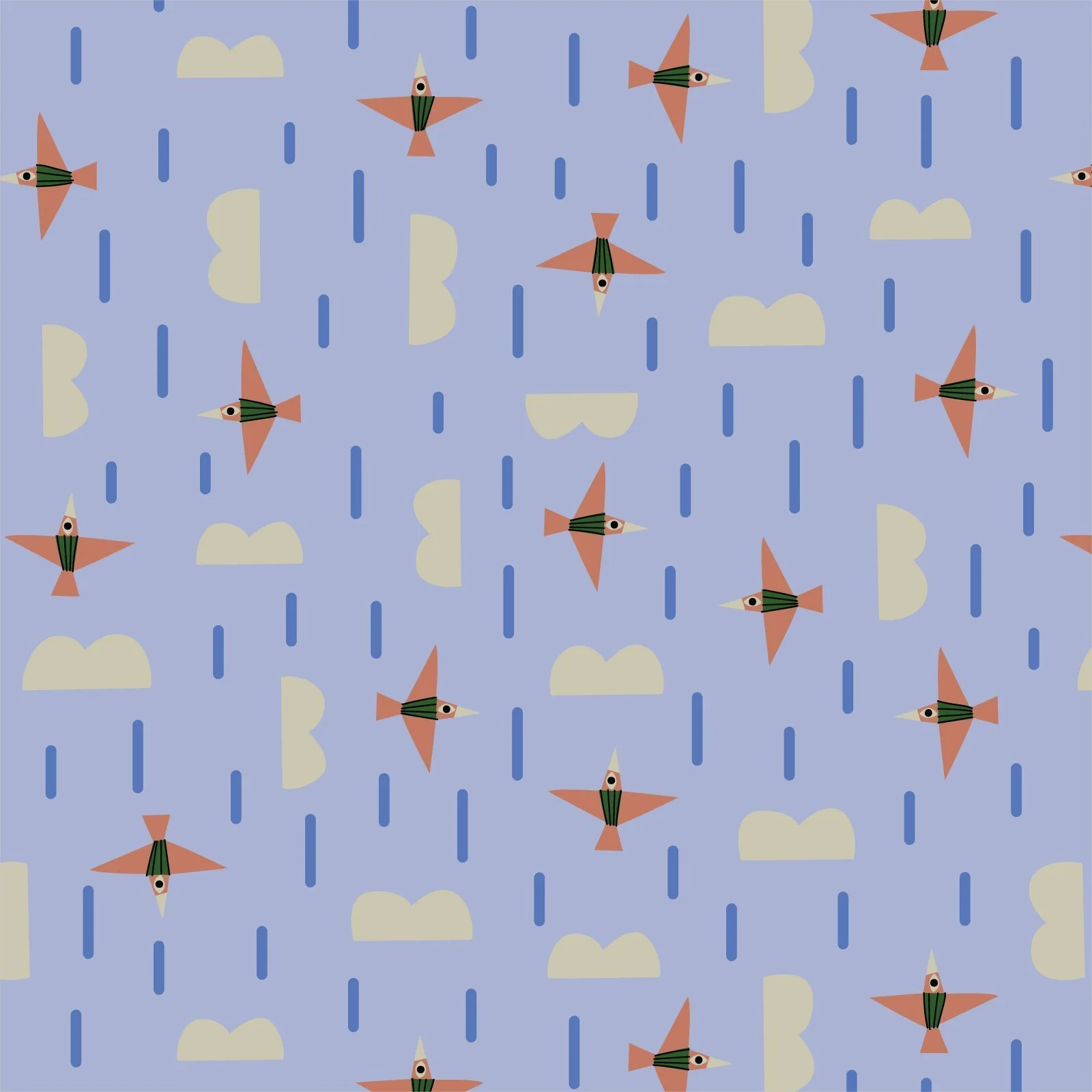 Rain Flock-Hidden Thicket by Leah Duncan