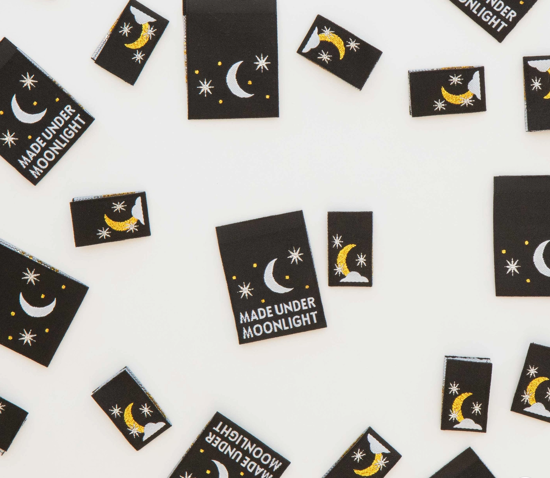 Made Under Moonlight Sewing Labels -Sarah Hearts
