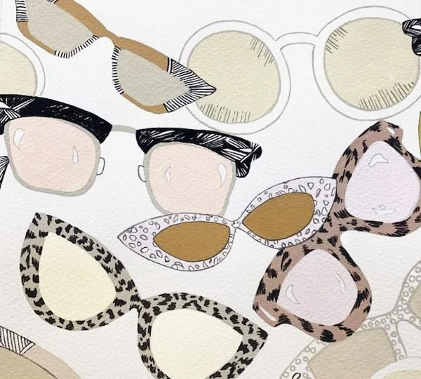 Cheap Sunglasses Beige-Nicoles Prints by Alexander Henry