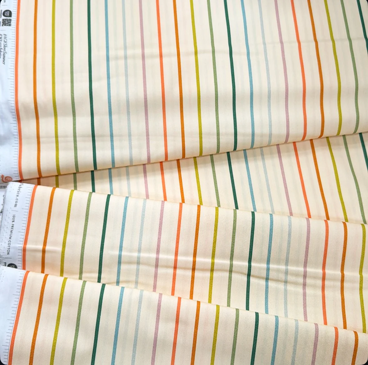 Tiny Stripe Pearl- Slow Summer -Suzy Quilts