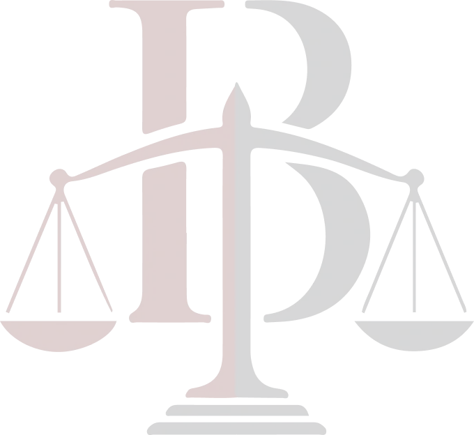 A graphic depiction of a balance scale with the letter D on one side and letter L on the other, representing legal or justice concepts.