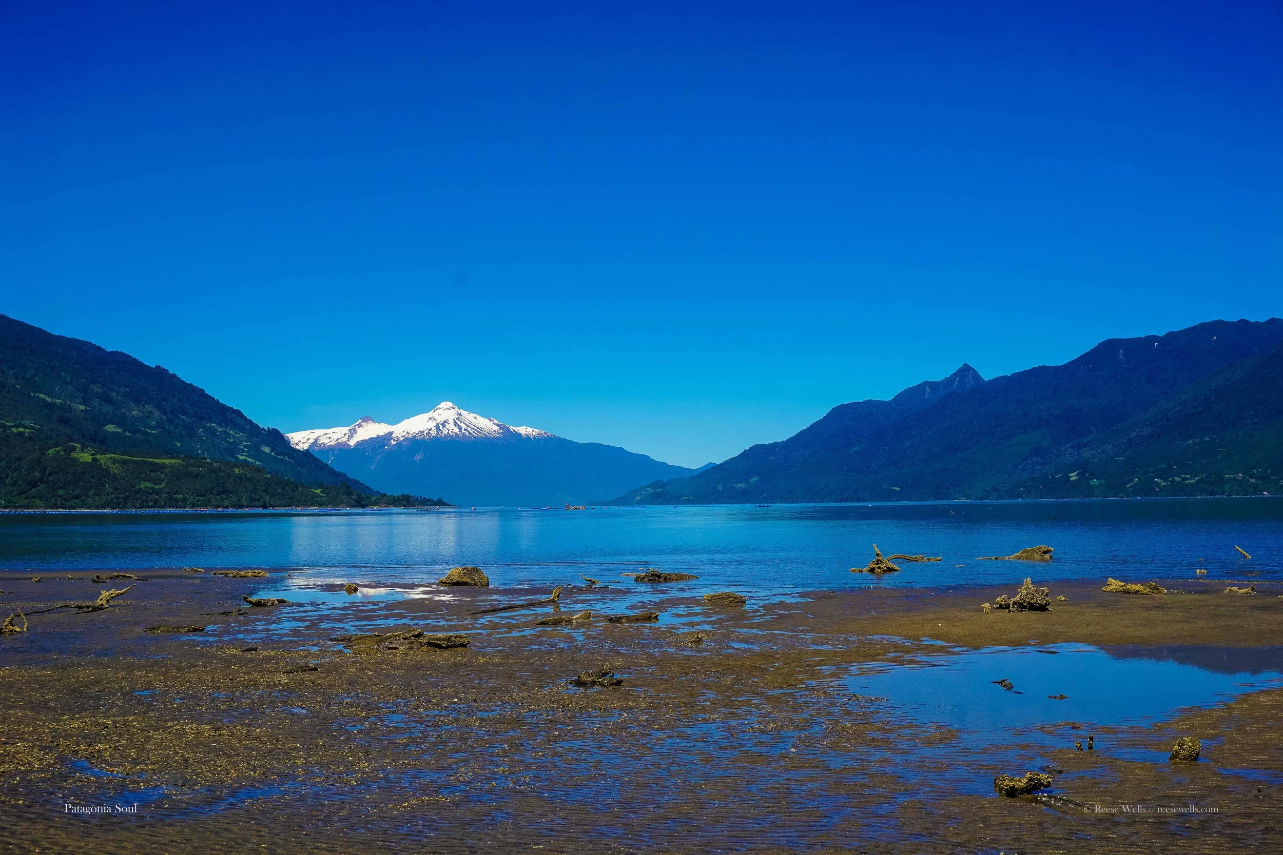 Sandbar and Volcano