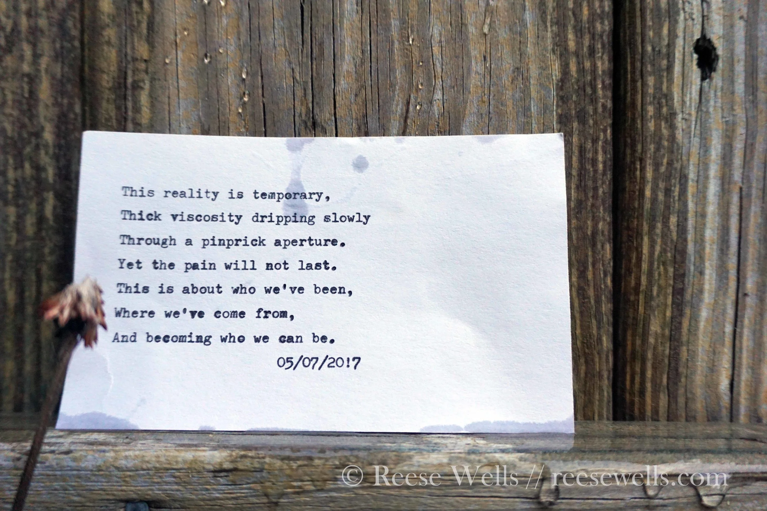 Temporary Reality