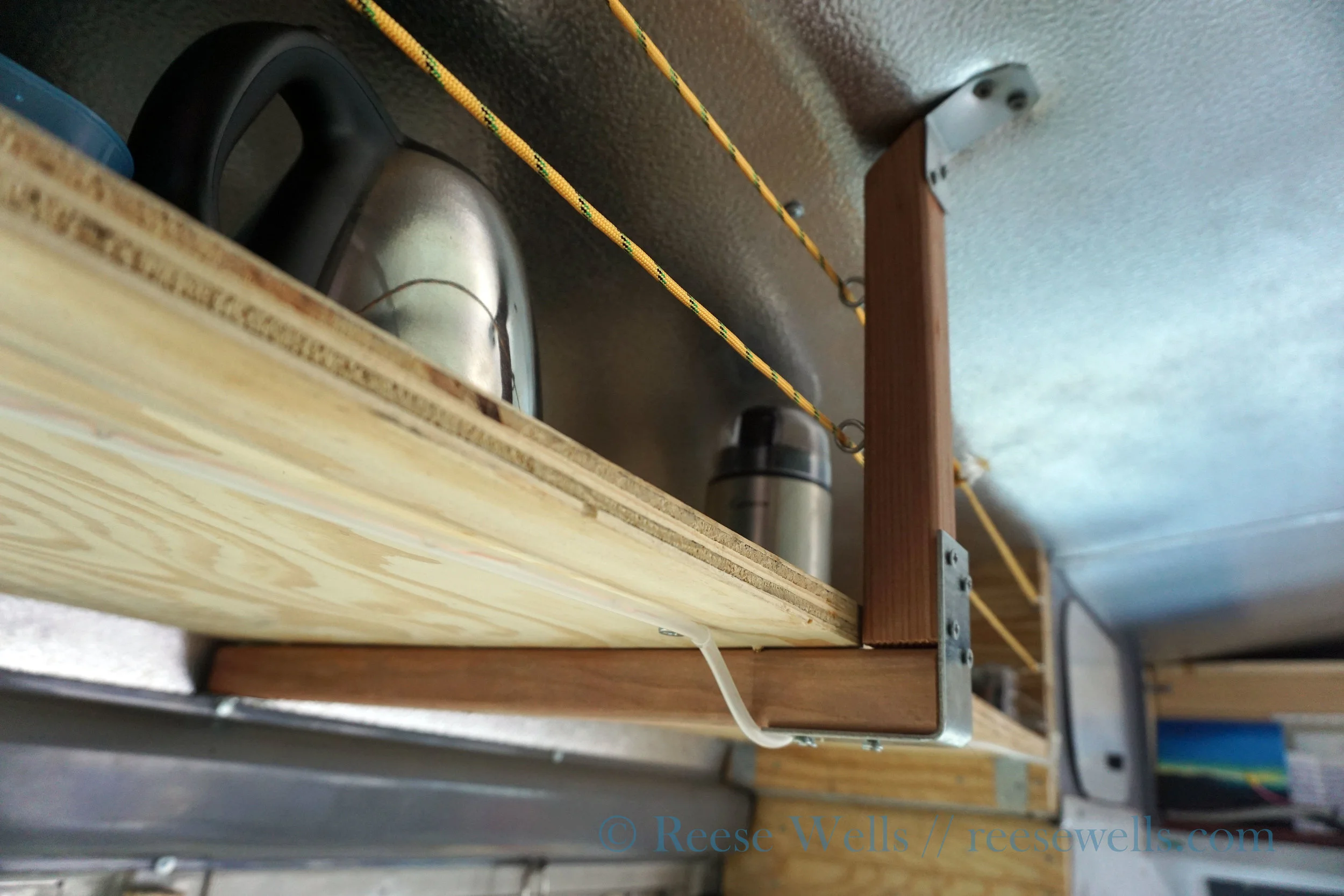 How I built the shelving system. Pretty slick, mildly aesthetic.