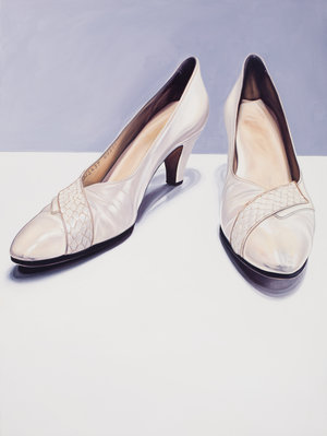 Shoes once worn by comidienne and artist Phyllis Diller.