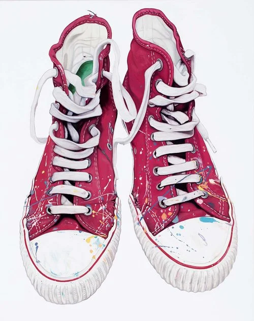 Artist David Fullarton’s sneakers.